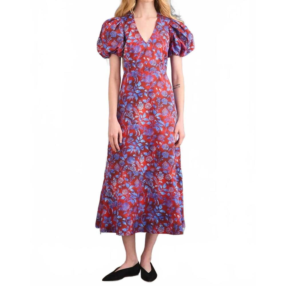 NEW HUNTER BELL women's harrison dress in crimson canyon